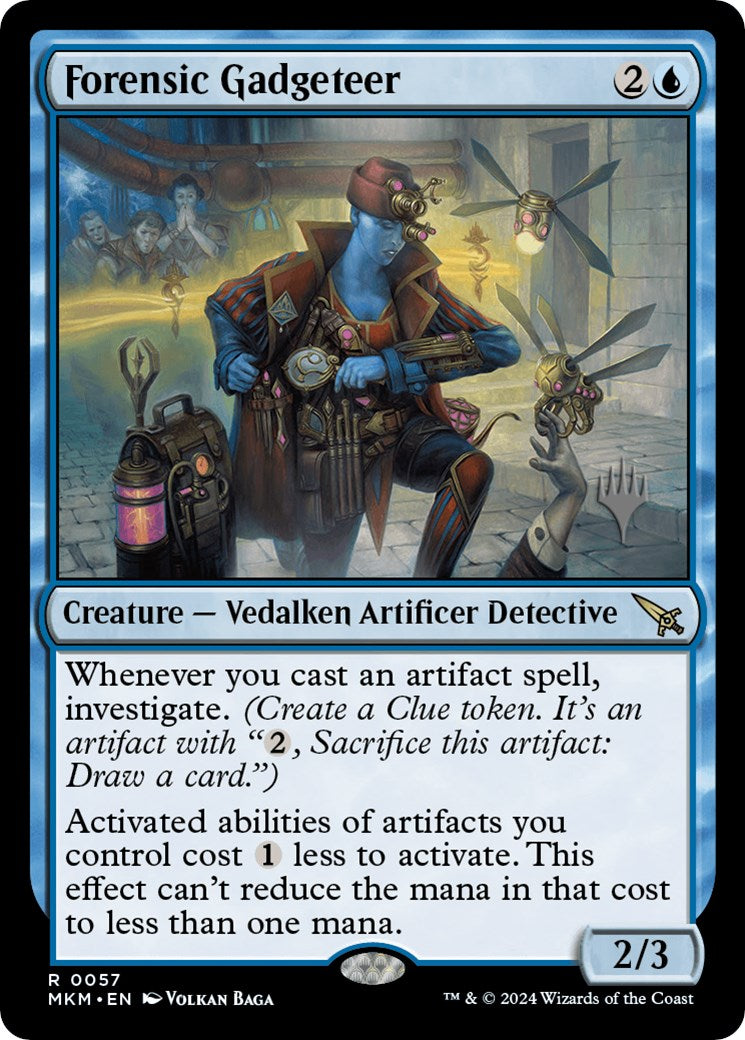 Forensic Gadgeteer (Promo Pack) [Murders at Karlov Manor Promos] | Jomio and Rueliete's Cards and Comics