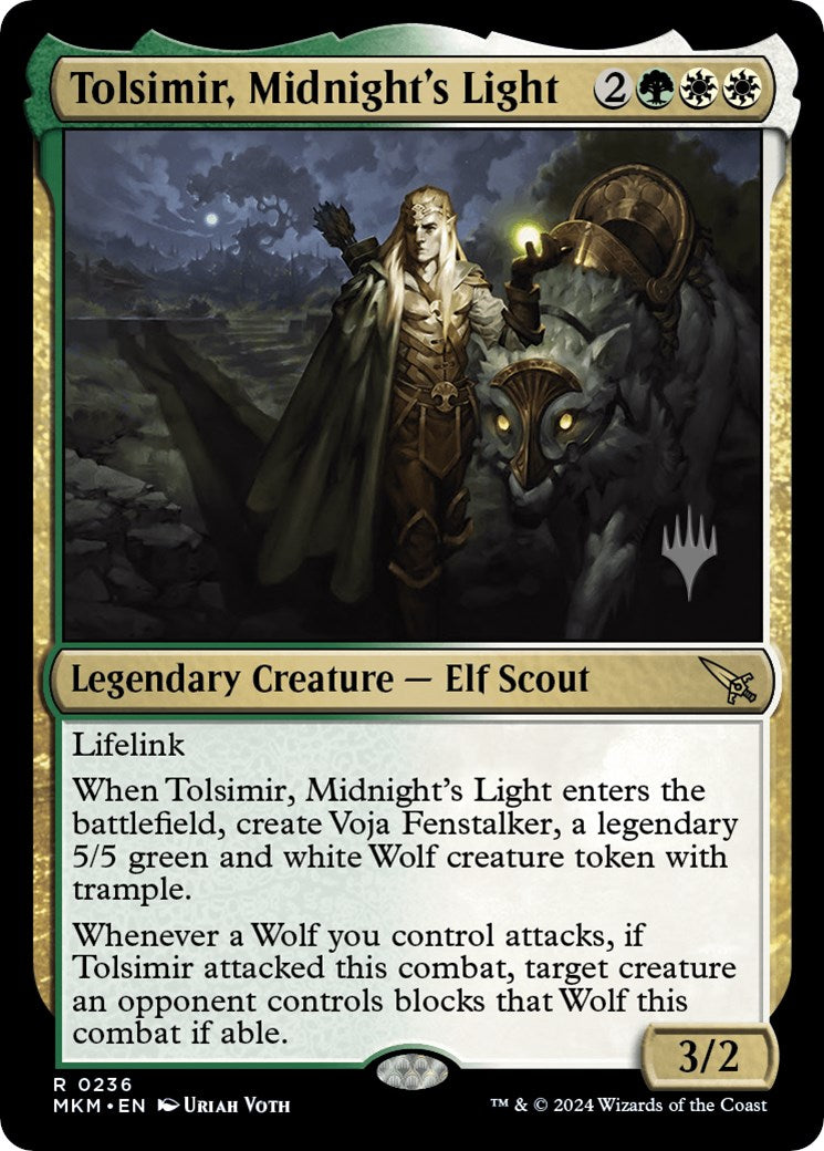 Tolsimir, Midnight's Light (Promo Pack) [Murders at Karlov Manor Promos] | Jomio and Rueliete's Cards and Comics