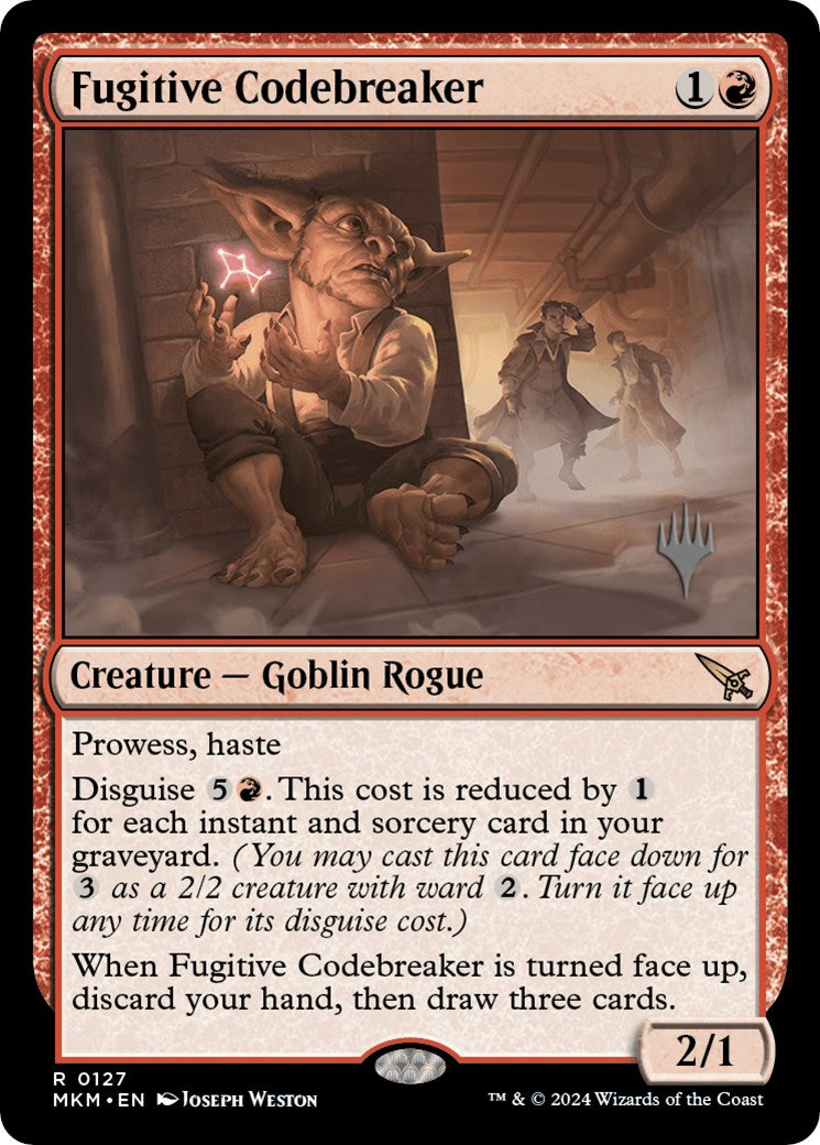 Fugitive Codebreaker (Promo Pack) [Murders at Karlov Manor Promos] | Jomio and Rueliete's Cards and Comics