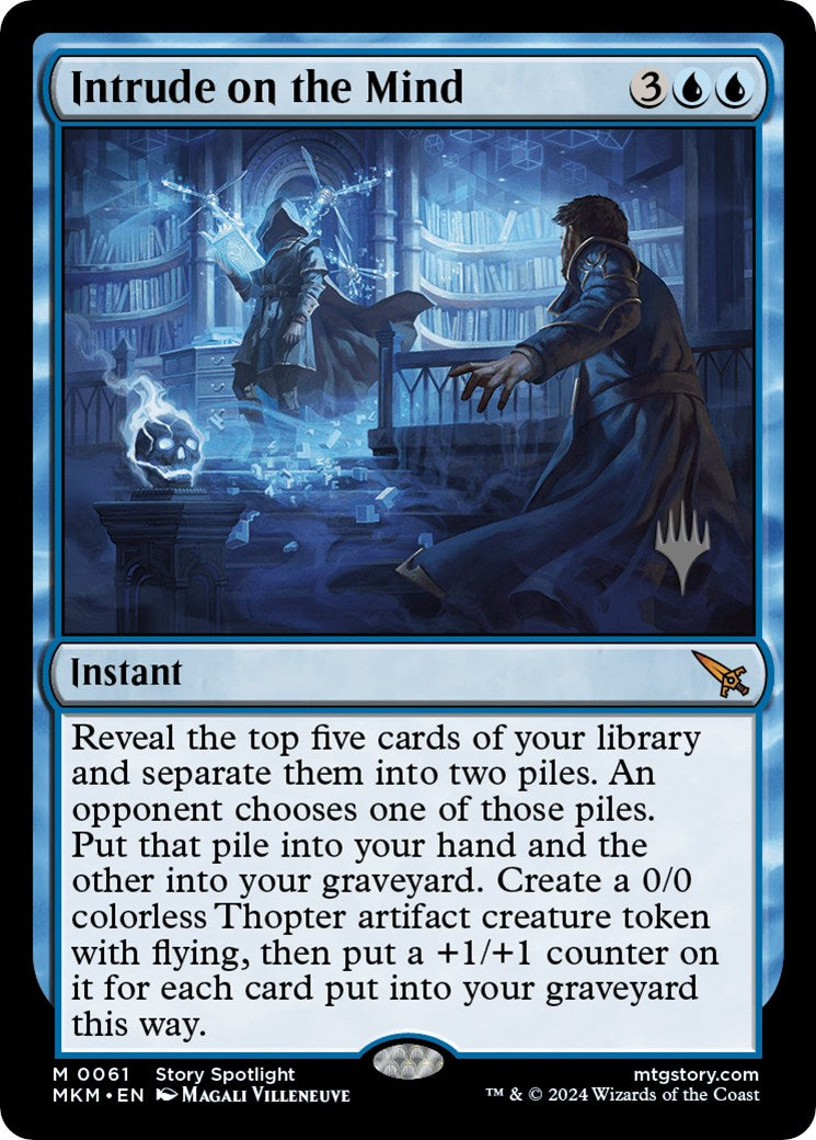 Intrude on the Mind (Promo Pack) [Murders at Karlov Manor Promos] | Jomio and Rueliete's Cards and Comics
