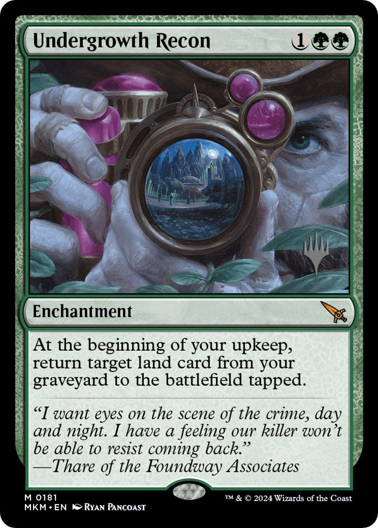 Undergrowth Recon (Promo Pack) [Murders at Karlov Manor Promos] | Jomio and Rueliete's Cards and Comics