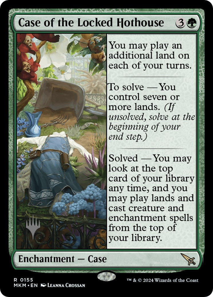 Case of the Locked Hothouse (Promo Pack) [Murders at Karlov Manor Promos] | Jomio and Rueliete's Cards and Comics