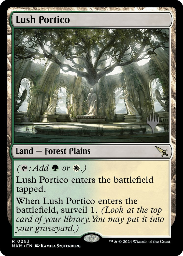 Lush Portico (Promo Pack) [Murders at Karlov Manor Promos] | Jomio and Rueliete's Cards and Comics