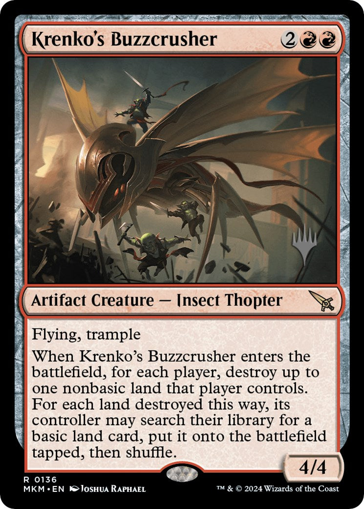 Krenko's Buzzcrusher (Promo Pack) [Murders at Karlov Manor Promos] | Jomio and Rueliete's Cards and Comics