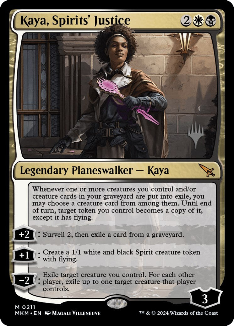 Kaya, Spirits' Justice (Promo Pack) [Murders at Karlov Manor Promos] | Jomio and Rueliete's Cards and Comics