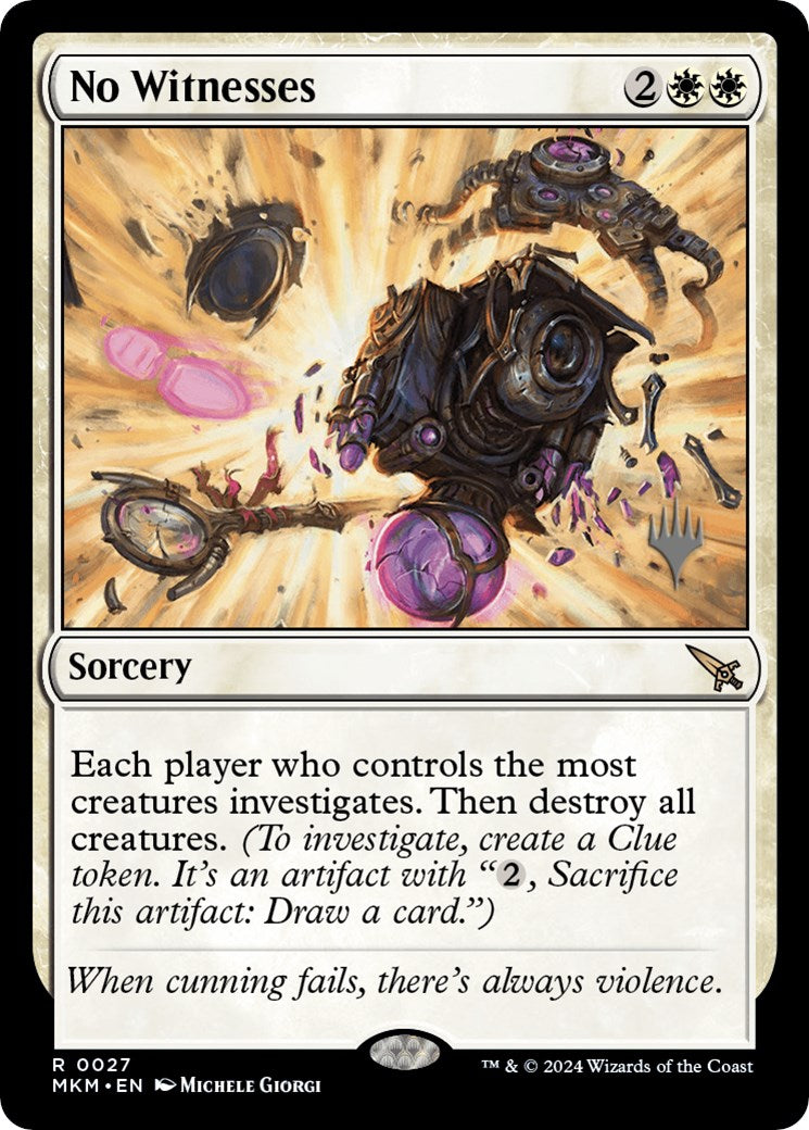 No Witnesses (Promo Pack) [Murders at Karlov Manor Promos] | Jomio and Rueliete's Cards and Comics