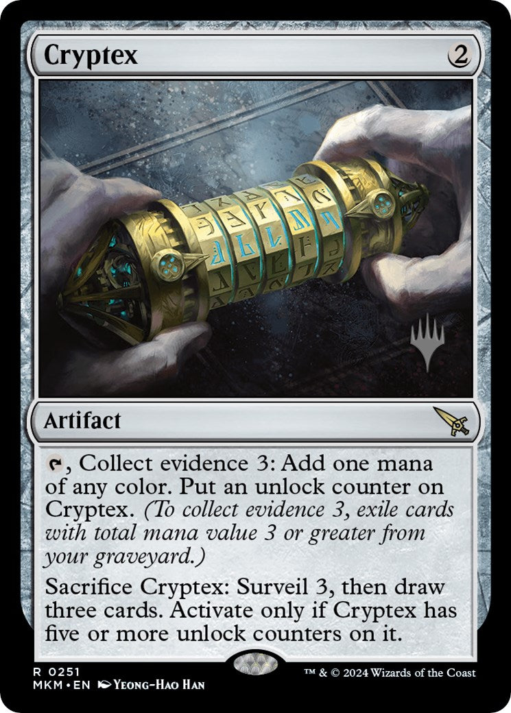 Cryptex (Promo Pack) [Murders at Karlov Manor Promos] | Jomio and Rueliete's Cards and Comics