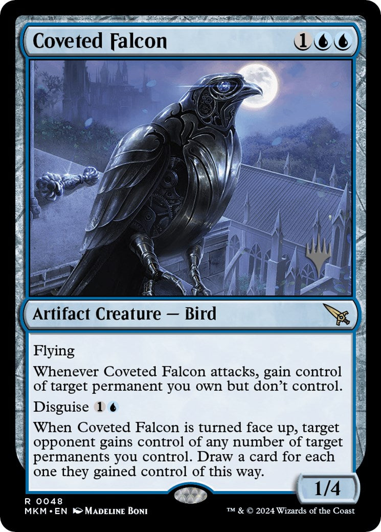 Coveted Falcon (Promo Pack) [Murders at Karlov Manor Promos] | Jomio and Rueliete's Cards and Comics