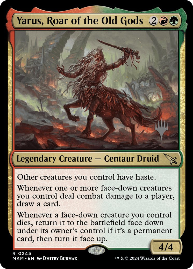 Yarus, Roar of the Old Gods (Promo Pack) [Murders at Karlov Manor Promos] | Jomio and Rueliete's Cards and Comics