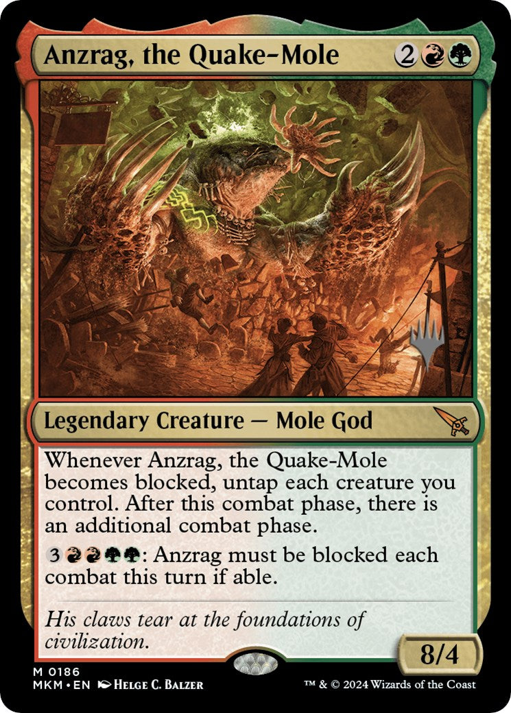 Anzrag, the Quake-Mole (Promo Pack) [Murders at Karlov Manor Promos] | Jomio and Rueliete's Cards and Comics