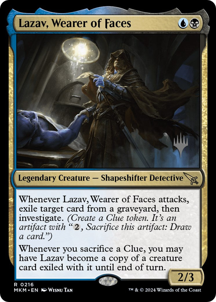 Lazav, Wearer of Faces (Promo Pack) [Murders at Karlov Manor Promos] | Jomio and Rueliete's Cards and Comics