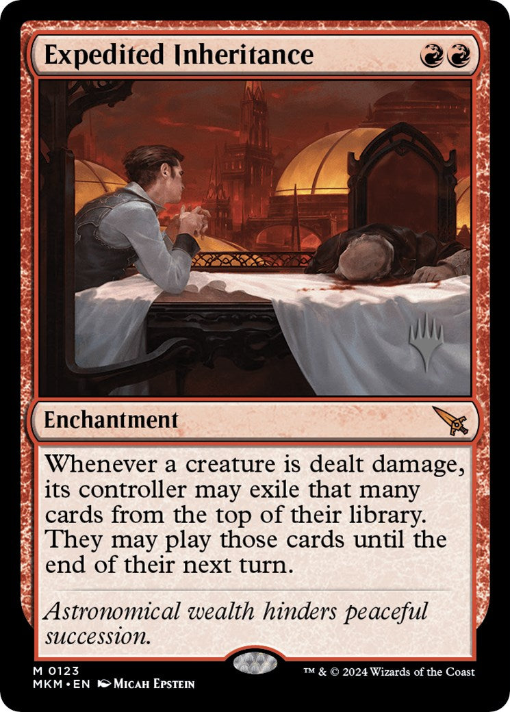 Expedited Inheritance (Promo Pack) [Murders at Karlov Manor Promos] | Jomio and Rueliete's Cards and Comics