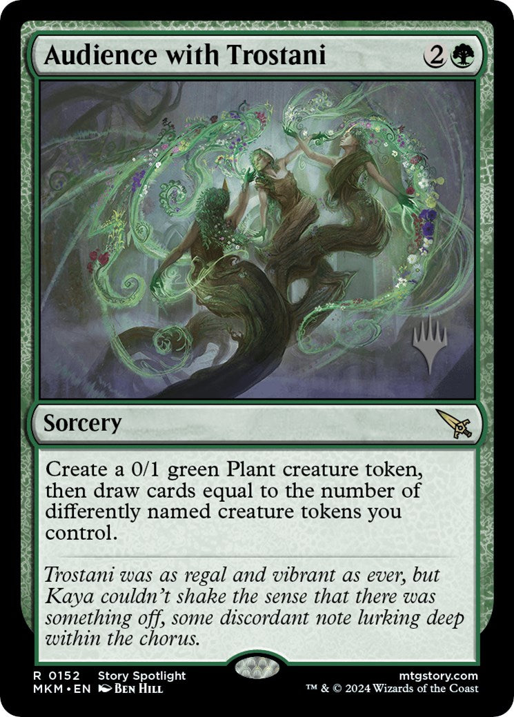Audience with Trostani (Promo Pack) [Murders at Karlov Manor Promos] | Jomio and Rueliete's Cards and Comics