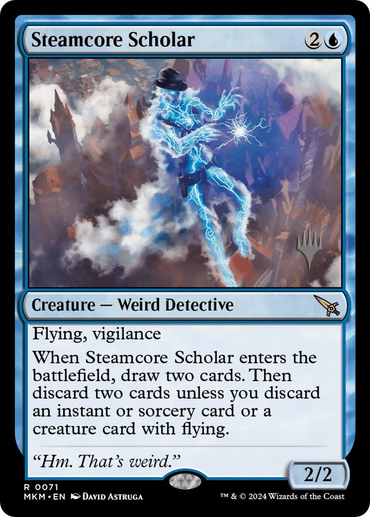 Steamcore Scholar (Promo Pack) [Murders at Karlov Manor Promos] | Jomio and Rueliete's Cards and Comics