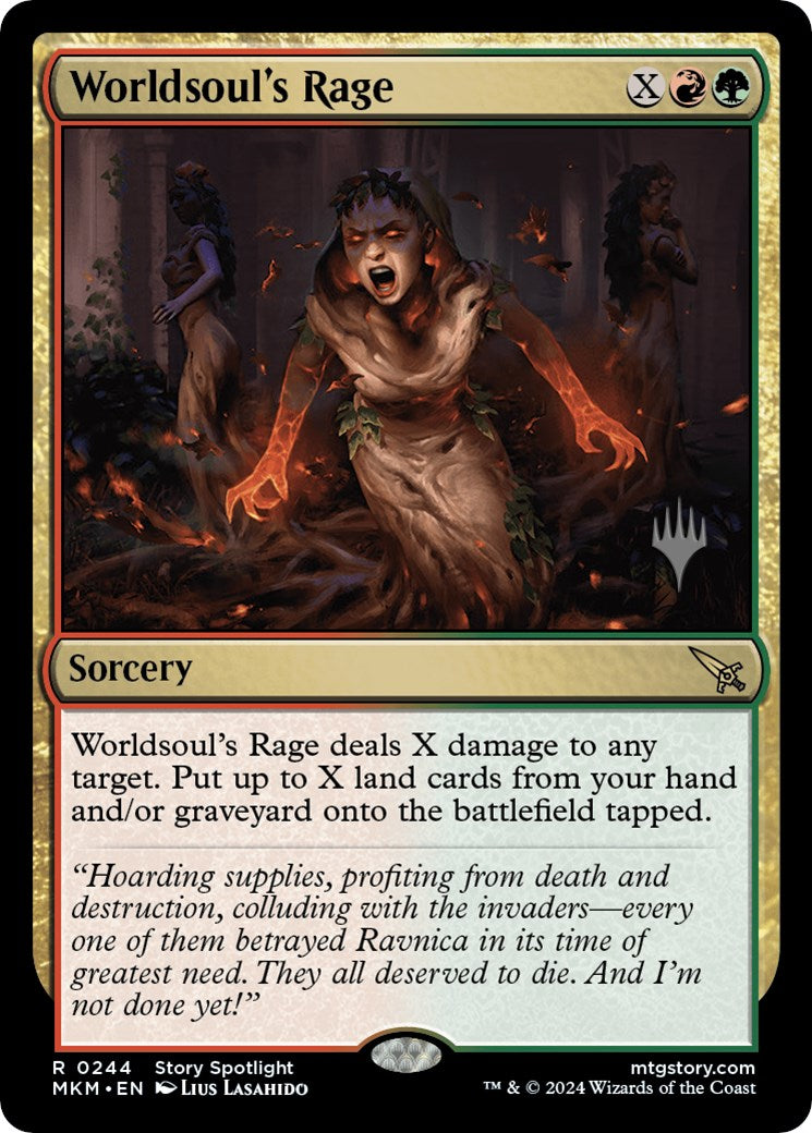 Worldsoul's Rage (Promo Pack) [Murders at Karlov Manor Promos] | Jomio and Rueliete's Cards and Comics
