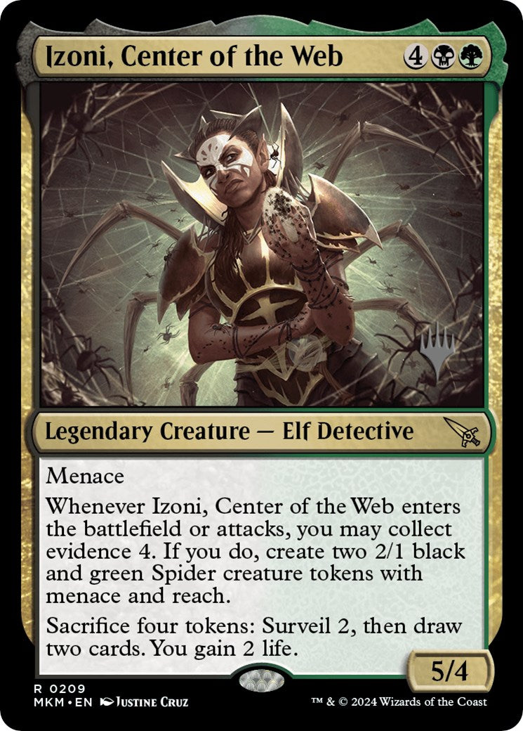Izoni, Center of the Web (Promo Pack) [Murders at Karlov Manor Promos] | Jomio and Rueliete's Cards and Comics