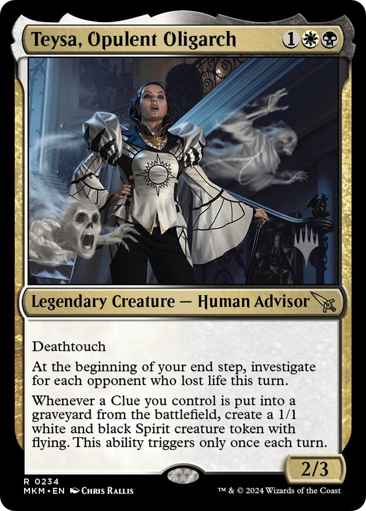 Teysa, Opulent Oligarch (Promo Pack) [Murders at Karlov Manor Promos] | Jomio and Rueliete's Cards and Comics