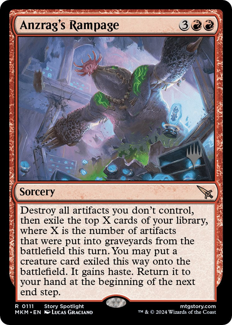Anzrag's Rampage (Promo Pack) [Murders at Karlov Manor Promos] | Jomio and Rueliete's Cards and Comics