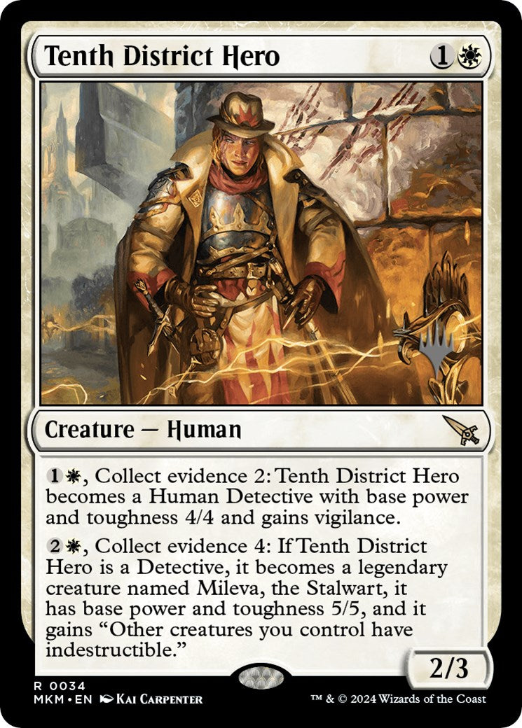 Tenth District Hero (Promo Pack) [Murders at Karlov Manor Promos] | Jomio and Rueliete's Cards and Comics