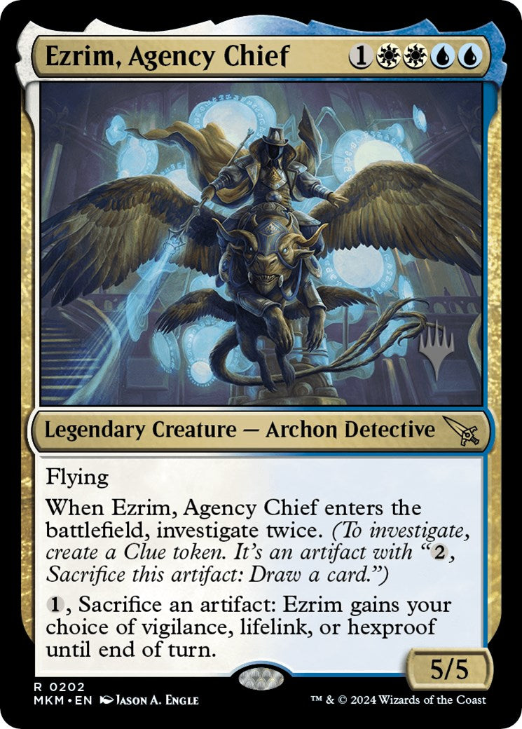Ezrim, Agency Chief (Promo Pack) [Murders at Karlov Manor Promos] | Jomio and Rueliete's Cards and Comics