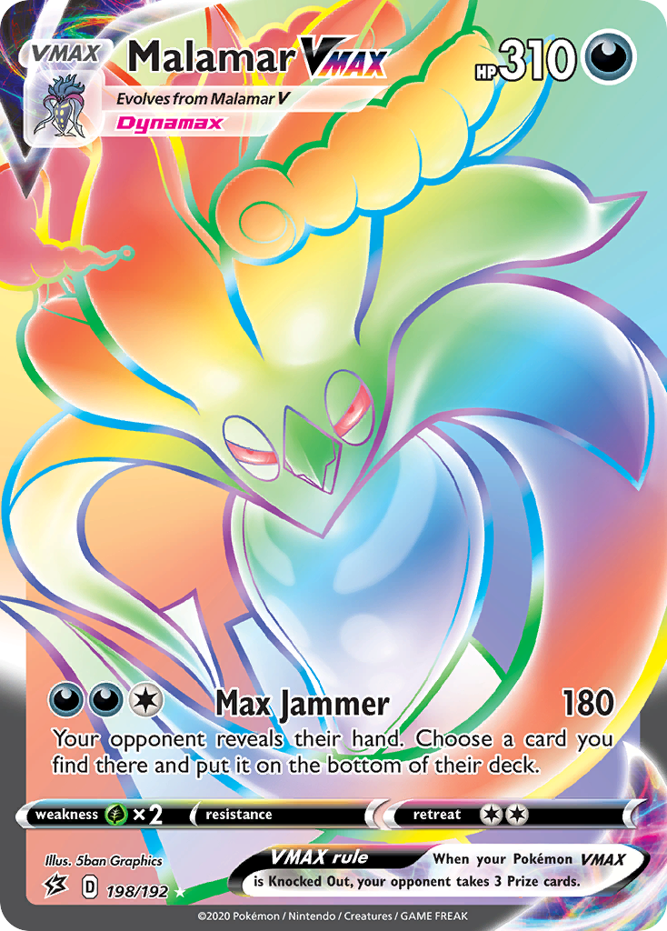 Malamar VMAX (198/192) [Sword & Shield: Rebel Clash] | Jomio and Rueliete's Cards and Comics