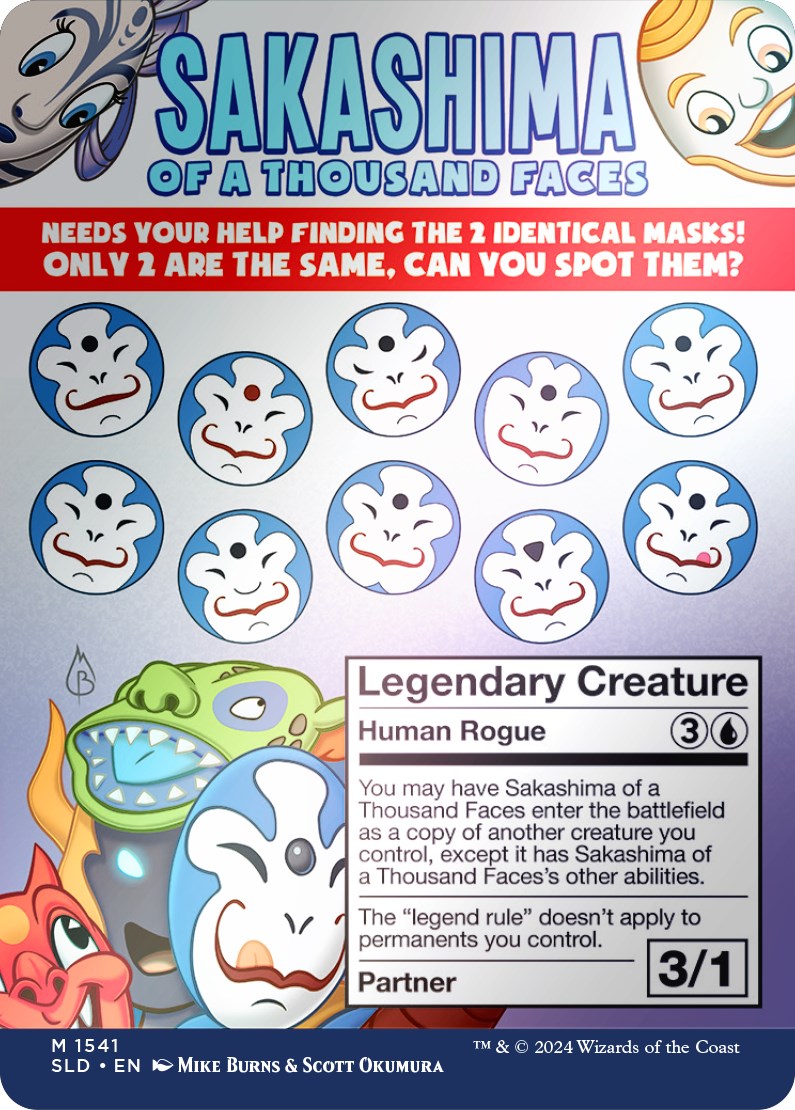 Sakashima of a Thousand Faces (Rainbow Foil) [Secret Lair Drop Series] | Jomio and Rueliete's Cards and Comics