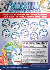 Sakashima of a Thousand Faces (Rainbow Foil) [Secret Lair Drop Series] | Jomio and Rueliete's Cards and Comics