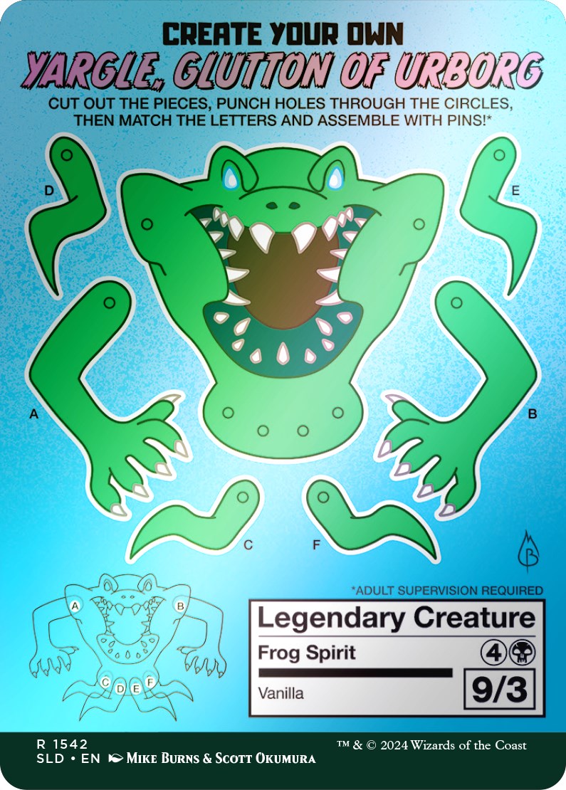 Yargle, Glutton of Urborg (Rainbow Foil) [Secret Lair Drop Series] | Jomio and Rueliete's Cards and Comics
