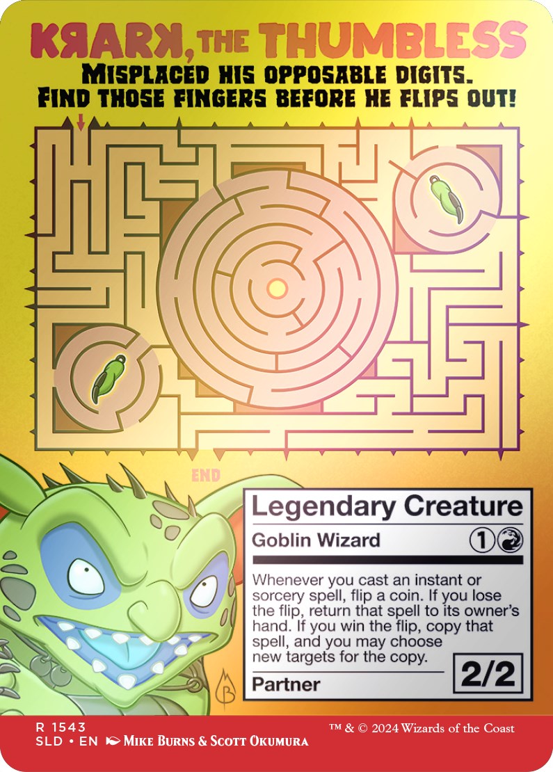 Krark, the Thumbless (Rainbow Foil) [Secret Lair Drop Series] | Jomio and Rueliete's Cards and Comics