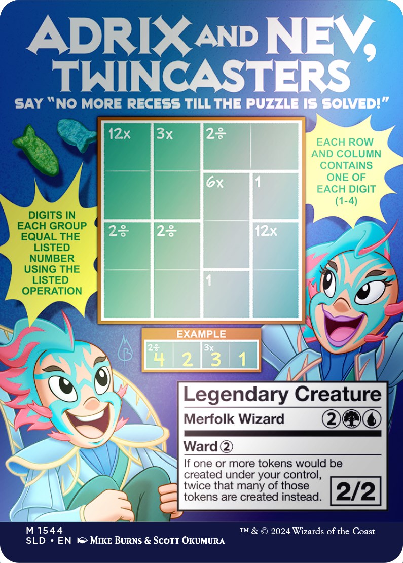 Adrix and Nev, Twincasters (Rainbow Foil) [Secret Lair Drop Series] | Jomio and Rueliete's Cards and Comics