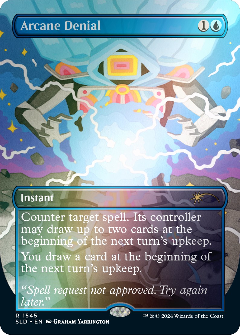 Arcane Denial (Rainbow Foil) [Secret Lair Drop Series] | Jomio and Rueliete's Cards and Comics