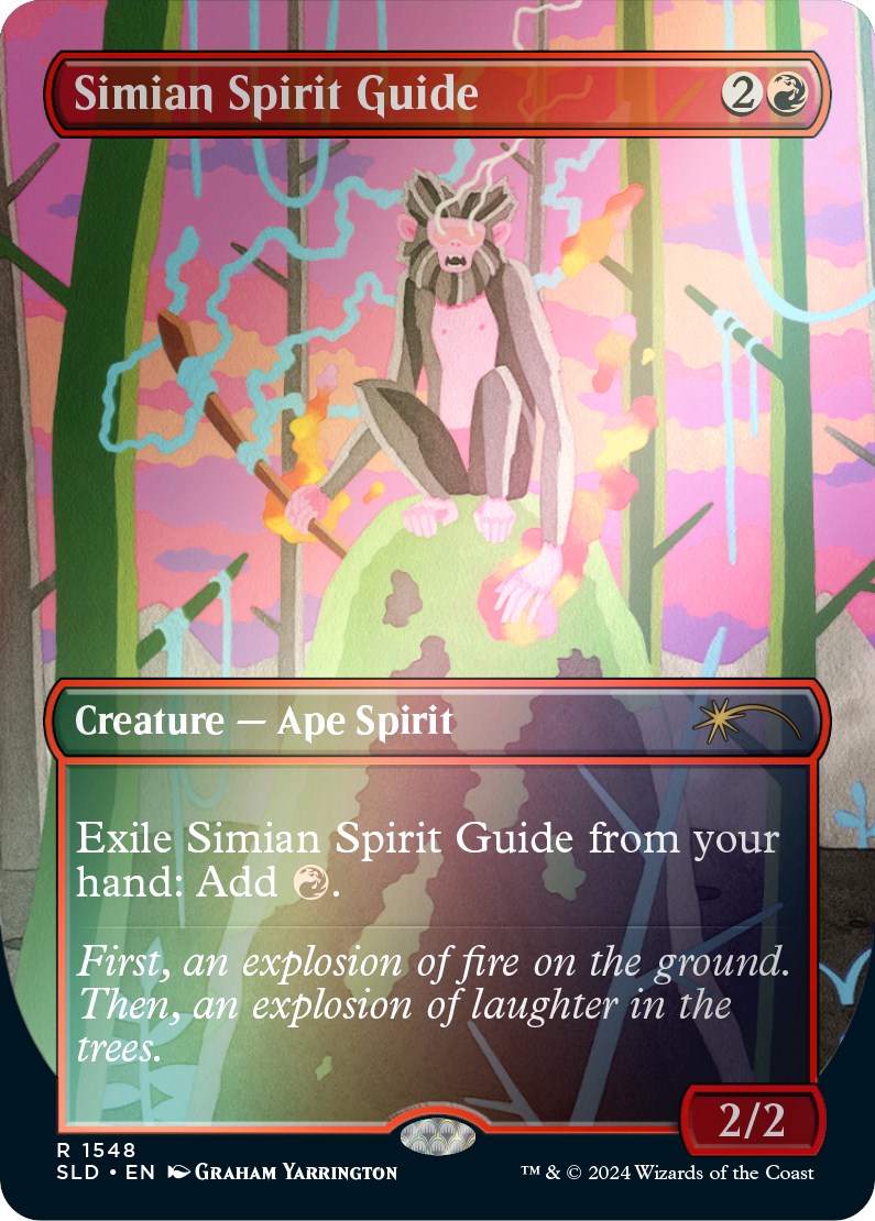 Simian Spirit Guide (Rainbow Foil) [Secret Lair Drop Series] | Jomio and Rueliete's Cards and Comics