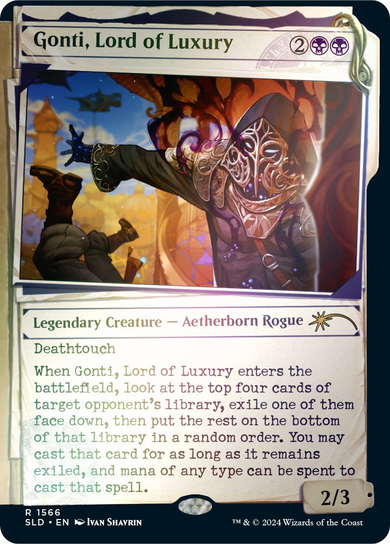 Gonti, Lord of Luxury (Rainbow Foil) [Secret Lair Drop Series] | Jomio and Rueliete's Cards and Comics