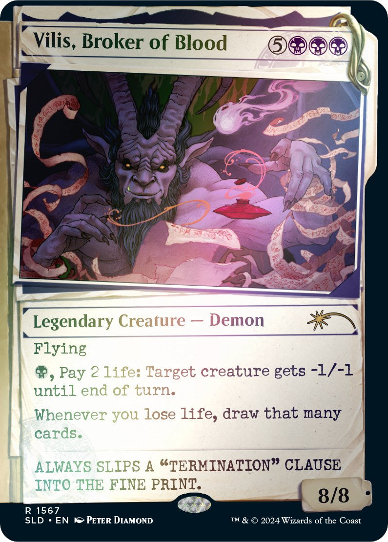 Vilis, Broker of Blood (Rainbow Foil) [Secret Lair Drop Series] | Jomio and Rueliete's Cards and Comics