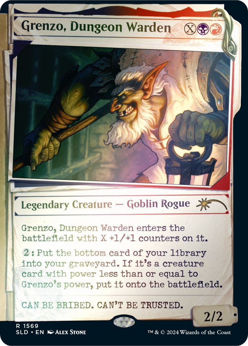 Grenzo, Dungeon Warden (Rainbow Foil) [Secret Lair Drop Series] | Jomio and Rueliete's Cards and Comics