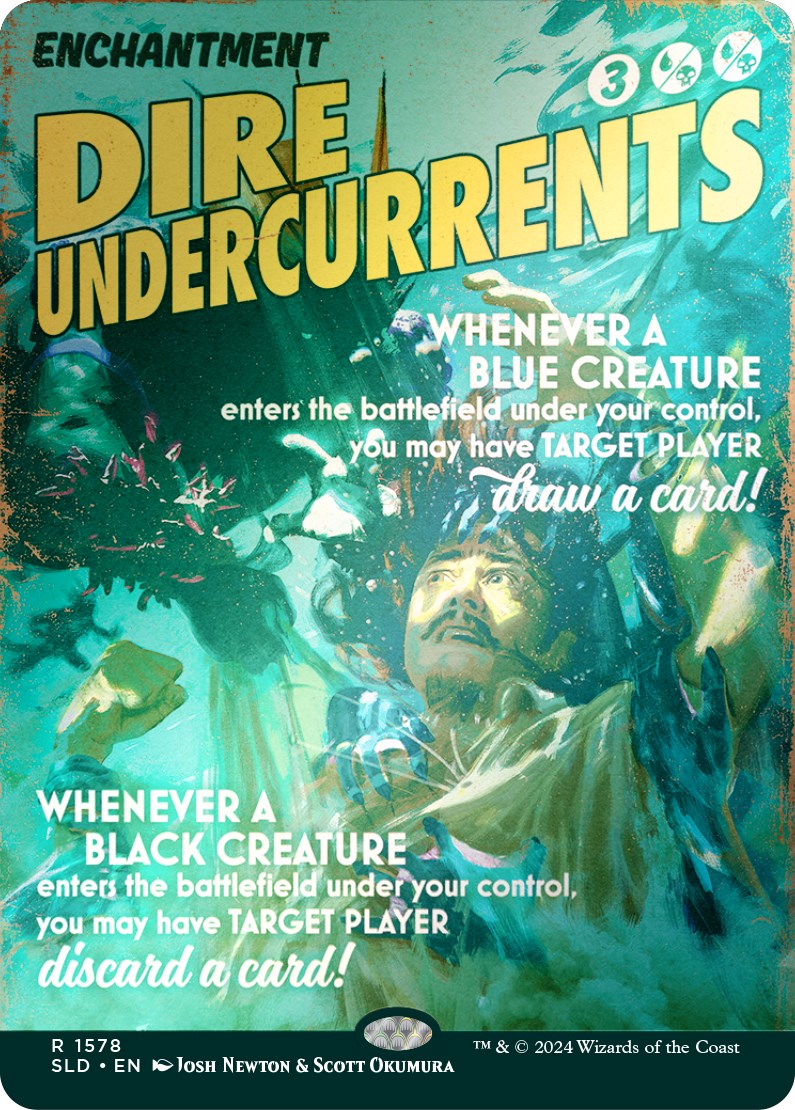 Dire Undercurrents (Rainbow Foil) [Secret Lair Drop Series] | Jomio and Rueliete's Cards and Comics
