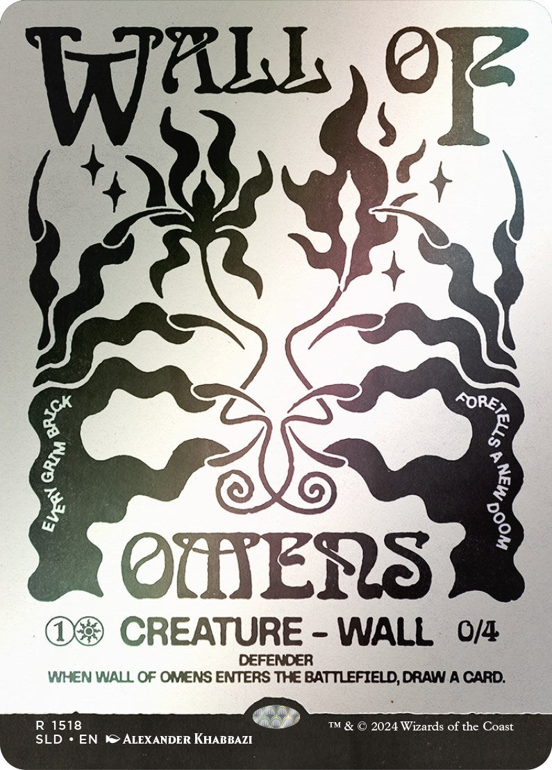Wall of Omens (Rainbow Foil) [Secret Lair Drop Series] | Jomio and Rueliete's Cards and Comics