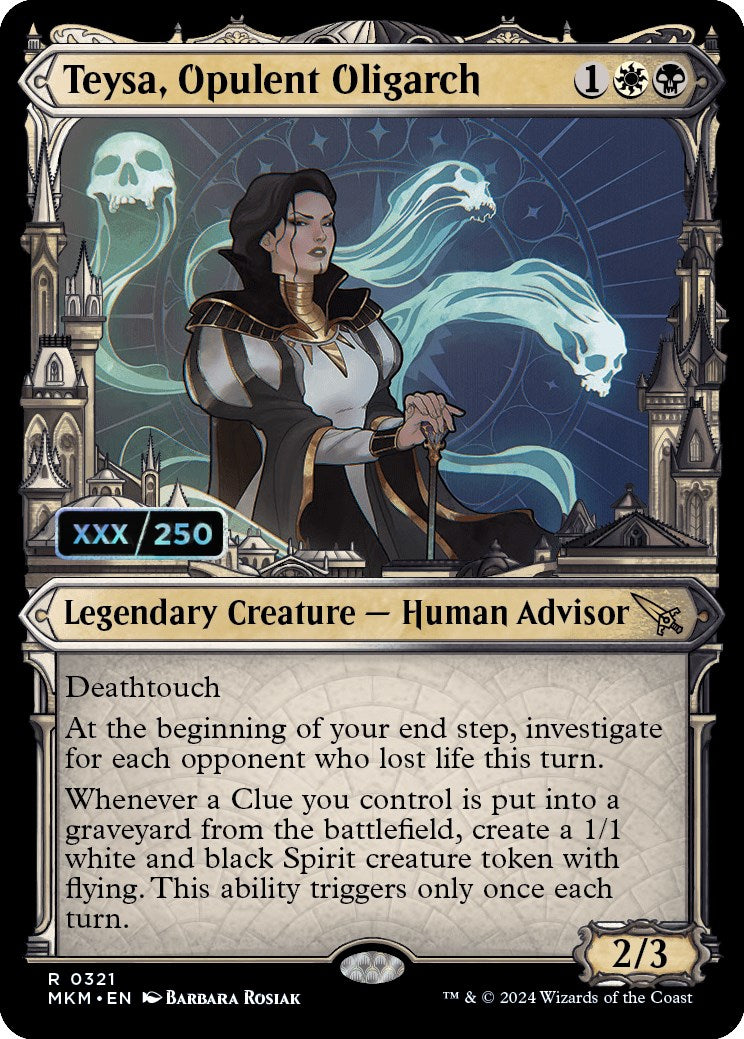 Teysa, Opulent Oligarch (Serialized) [Murders at Karlov Manor] | Jomio and Rueliete's Cards and Comics