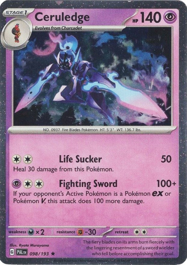 Ceruledge (098/193) (Cosmos Holo) [Scarlet & Violet: Paldea Evolved] | Jomio and Rueliete's Cards and Comics