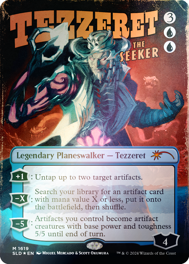 Tezzeret the Seeker (1619) (Rainbow Foil) [Secret Lair Drop Series] | Jomio and Rueliete's Cards and Comics