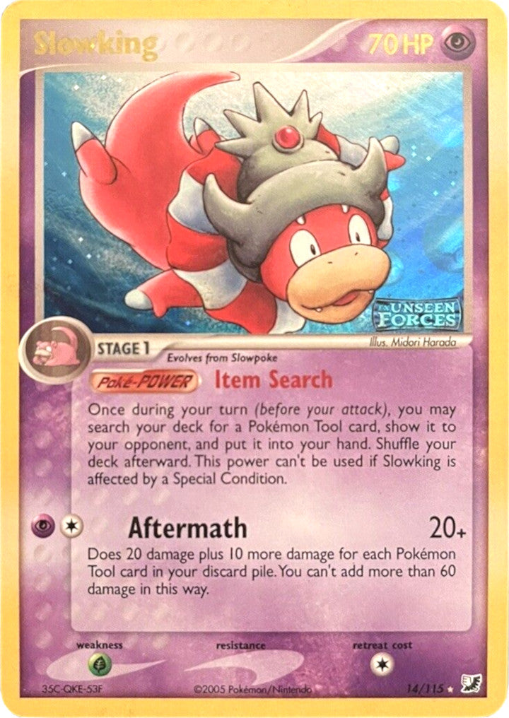 Slowking (14/115) (Stamped) [EX: Unseen Forces] | Jomio and Rueliete's Cards and Comics