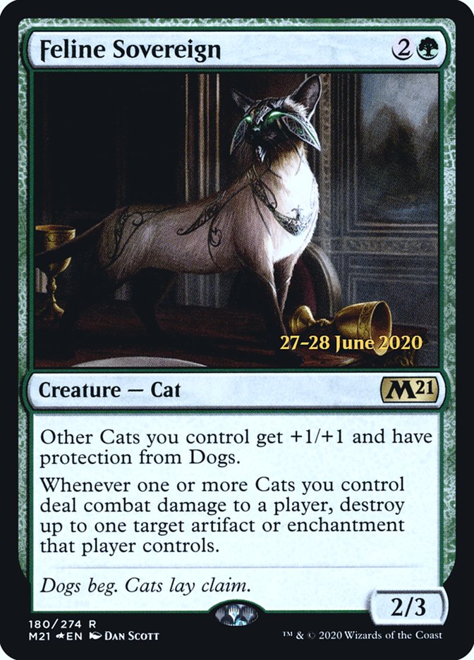 Feline Sovereign [Core Set 2021 Prerelease Promos] | Jomio and Rueliete's Cards and Comics