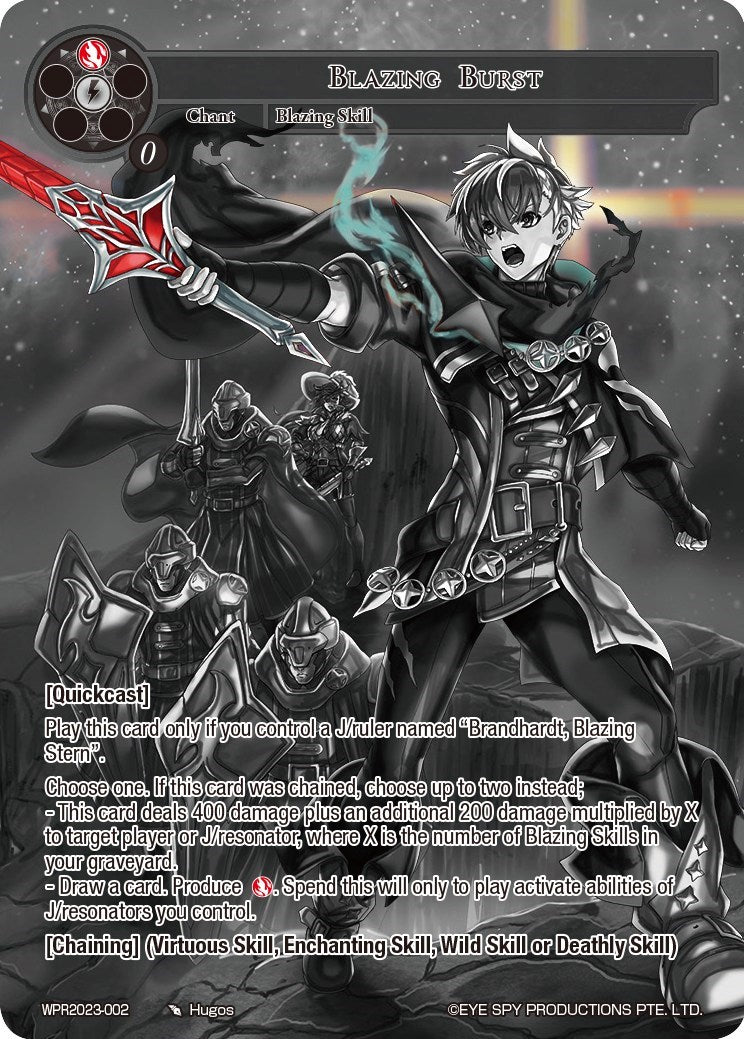 Blazing Burst (WPR2023-002) [Promo Cards] | Jomio and Rueliete's Cards and Comics