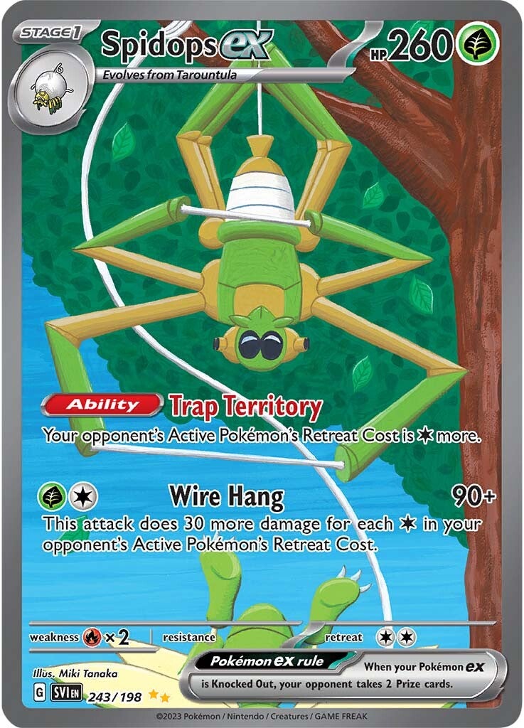 Spidops ex (243/198) [Scarlet & Violet: Base Set] | Jomio and Rueliete's Cards and Comics