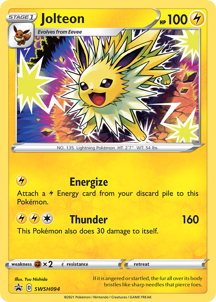 Jolteon (SWSH094) [Sword & Shield: Black Star Promos] | Jomio and Rueliete's Cards and Comics
