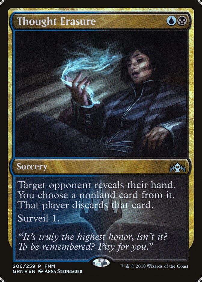 Thought Erasure (FNM) [Guilds of Ravnica Promos] | Jomio and Rueliete's Cards and Comics