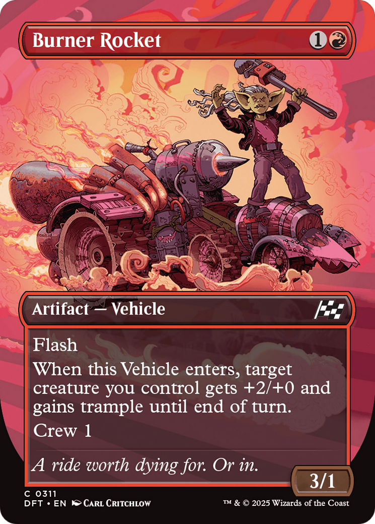 Burner Rocket (Borderless) [Aetherdrift] | Jomio and Rueliete's Cards and Comics
