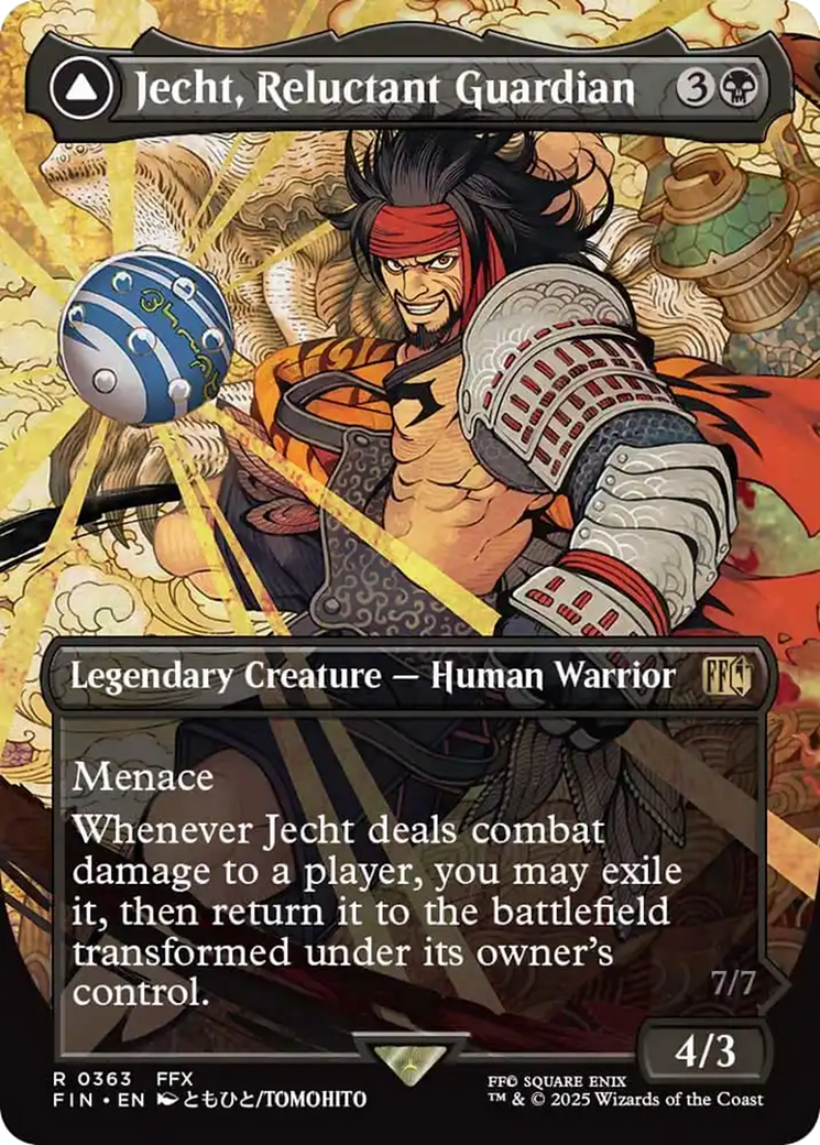 Jecht, Reluctant Guardian // Braska's Final Aeon (Borderless) [FINAL FANTASY] | Jomio and Rueliete's Cards and Comics