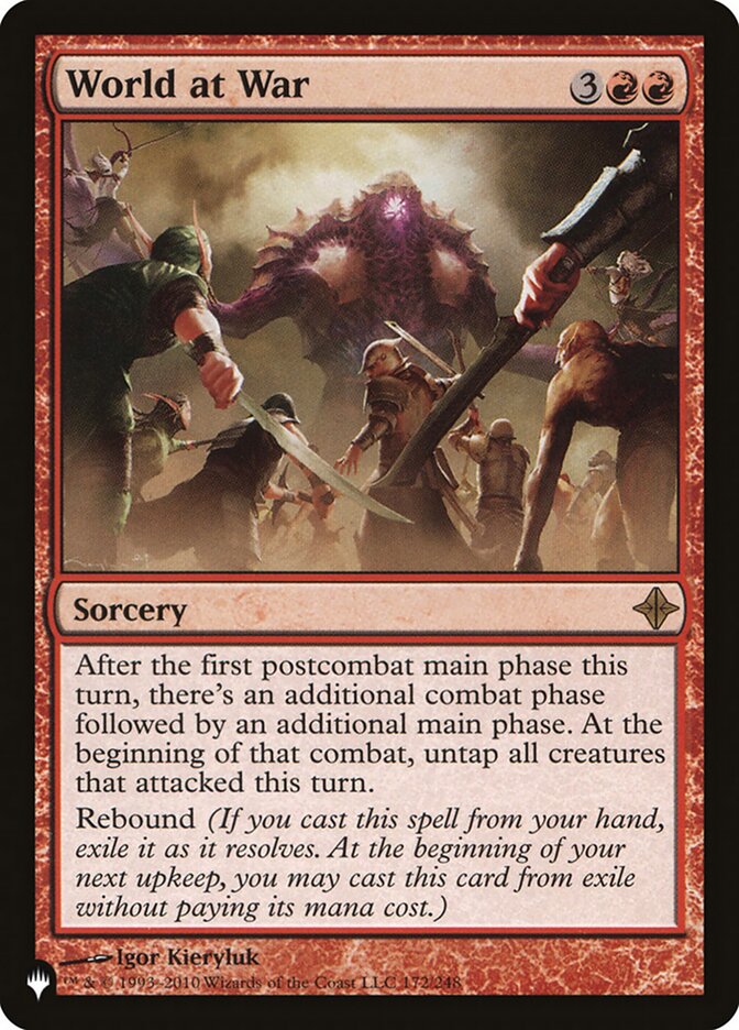 World at War [The List] | Jomio and Rueliete's Cards and Comics