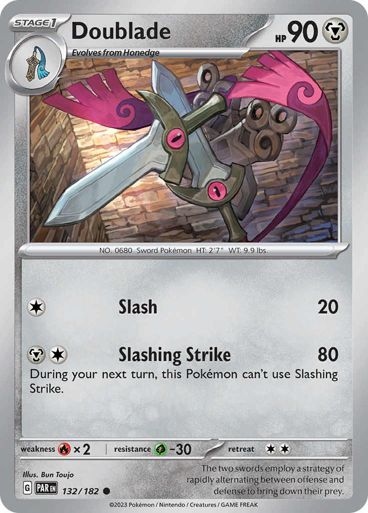 Doublade (132/182) [Scarlet & Violet: Paradox Rift] | Jomio and Rueliete's Cards and Comics
